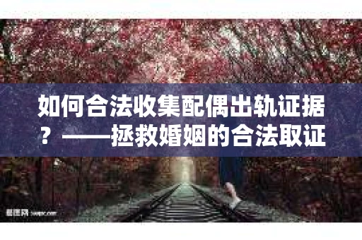 如何合法收集配偶出轨证据？——拯救婚姻的合法取证记
