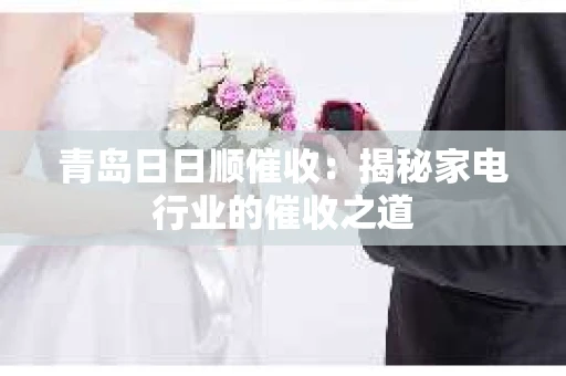 青岛日日顺催收:揭秘家电行业的催收之道 青岛日日顺催收:揭秘家电行业的催收之道