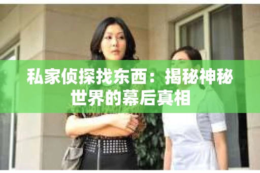 私家侦探找东西：揭秘神秘世界的幕后真相