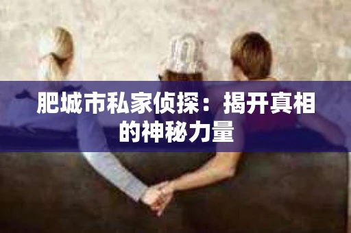 肥城市私家侦探：揭开真相的神秘力量