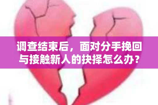 调查结束后，面对分手挽回与接触新人的抉择怎么办？