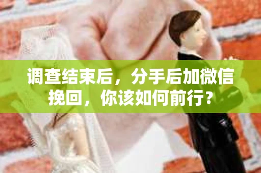 调查结束后，分手后加微信挽回，你该如何前行？