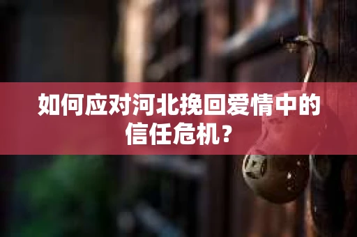 如何应对河北挽回爱情中的信任危机？
