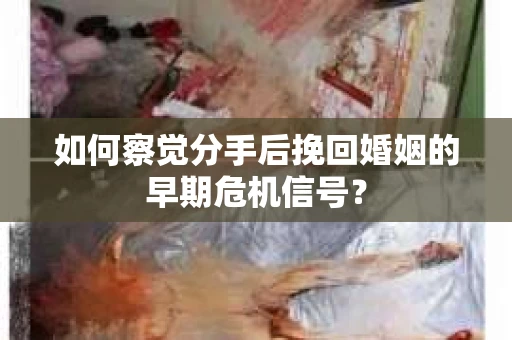 如何察觉分手后挽回婚姻的早期危机信号？