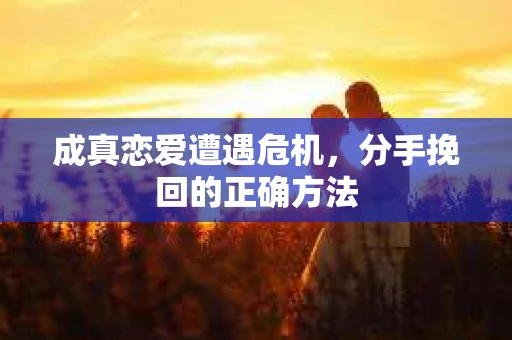 成真恋爱遭遇危机，分手挽回的正确方法